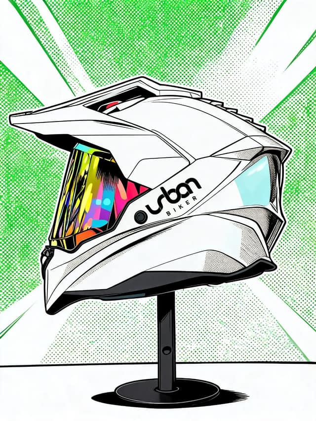 Casco Urban Multiproposito Blanco ( + 1 Visor Extra ) — foto 1 de 2