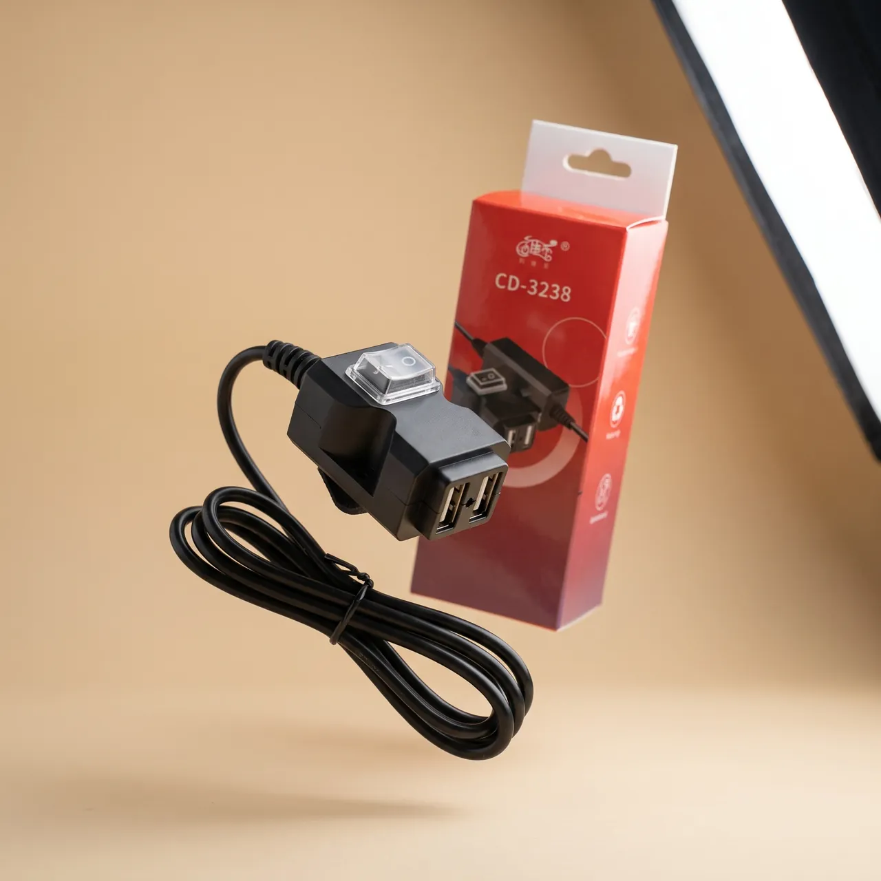 Cargador USB Doble Puerto para Moto